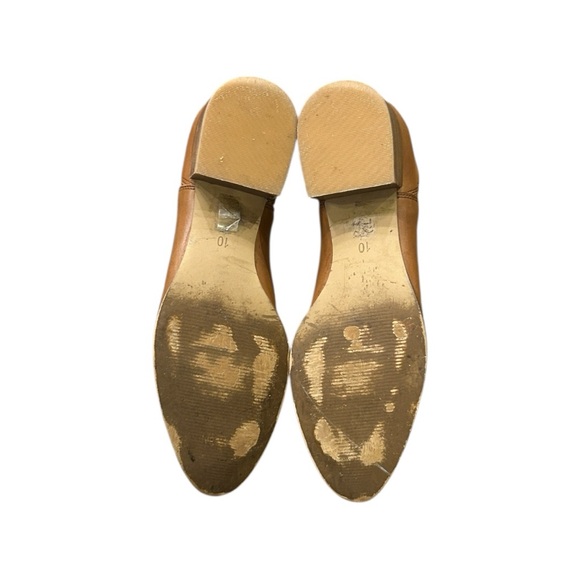 Madewell The Carina Leather Ankle Boots in English Saddle Leather Womens Size 10 - Picture 8 of 10